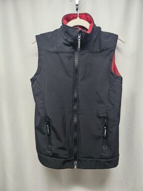 Roper Black Vest with Red Fleece Lining